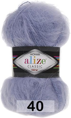 Пряжа Ализе Mohair Classic new 100гр/200м (51%акрил / 25%мохер / 24%шерсть) (40)