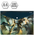 Папка на кнопке А4 180 мкм, непрозрачная с рисунком, Prof-Press. MARBLE , ПК-3031