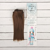 Волосы - тресс для кукол "Прямые" длина волос 15 см, ширина 100 см, цвет № 9, 2294876