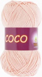 Пряжа Vita Coco 50г/240м (100%хлопок), нежно-розовый 4317