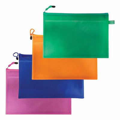 Папка на молнии А4 335х243мм 2отд. , ПВХ / нейлон, цвет в ассортименте, Energy BR  223895