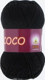 Пряжа Vita Coco 50г/240м (100%хлопок), черный 3852