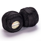 Нитки для вязания Ирис Тулип 50г/250м (100%микрофибра) черный 400