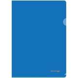 Папка-уголок А4, 180мкм BERLINGO, прозрачная синяя AGp_04102
