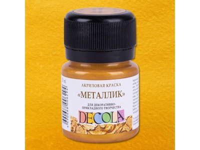 Акрил «Декола», 20мл, металлик золото олимпик 4926971