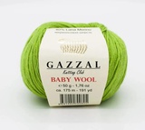 Пряжа Gazzal Baby Wool 50г/175м (40%акрил /40%мериносовая шерсть /20%кашемир ПА) 838