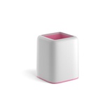 Настольная подставка пластиковая ErichKrause® Forte, Pastel, белый с розовой вставкой, EK53253