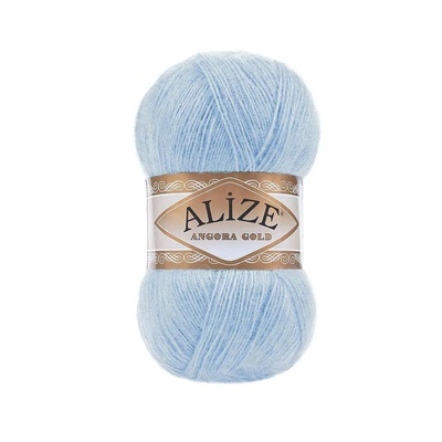 Пряжа Ализе Angora Gold 100г/550м (80%акрил /20%шерсть), светло-голубой  953