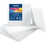 Холст грунт акриловый на картоне deVENTE. ARTISTIC STUDIO 15х15см, 100% хлопок, 280г/м2, мелкое зерно, белый, термоусадочная пленка, 8150300