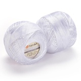 Нитки для вязания Ирис Тулип 50г/250м (100%микрофибра) белый 401