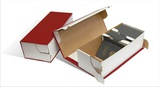 Короб для трудовых книжек, в комплекте с разделителями 3 шт., бордо, бумвинил,  [КТК-209]