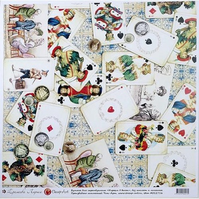 Бумага д/скрапб. Играем в вист СН.12716