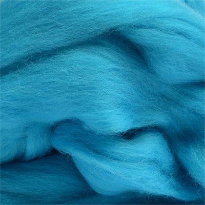 Шерсть для валяния Пехорка 50гр. 100% шерсть Птонкая ярко-голубой,  [172]