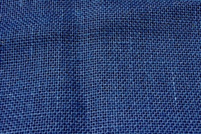 Ткань Рогожка-01 100% лен 50х50см синий,  [24330]