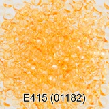 Бисер стеклянный GAMMA 5гр "сольгель" прозрачный, желтый, круглый 10/*2,3мм, 1-й сорт Чехия, Е415 (01182)