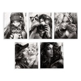 Тетрадь 48 л. клетка Девушка с котом, мелованный картон, ламинация софт-тач вельвет, упаковка ассорти [68540]