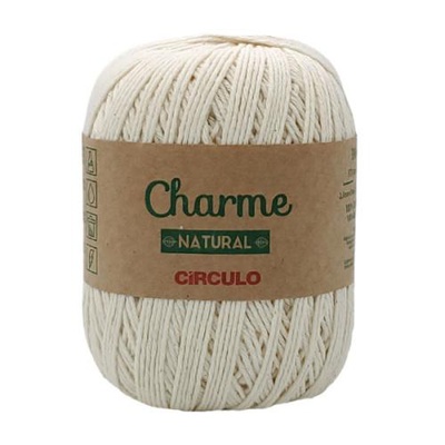 Пряжа Circulo Charme 150г/396м (100%мерсеризованный бразильский первичный хлопок), natural [0020]