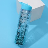 Бутылка для воды, (пластик) 550 мл, Счастье, с винтовой крышкой, 7306822