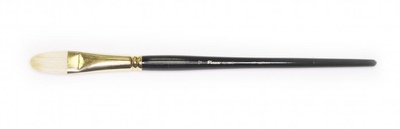 Кисть щетина №12 плоскоовальная PINAX Classic, (длинная ручка) [117012]