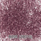 Бисер стеклянный GAMMA 5гр прозрачный, светло-лиловый, круглый 10/*2,3мм, 1-й сорт Чехия, B095 (20010)