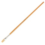 Кисть щетина №06, плоская, длинная ручка, Сонет(10мм)