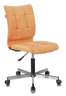 Кресло CH-330M/VELV72 без подлокотников, ткань, цвет: оранжквый, крестовина металл. ( до 120кг )