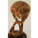 Волосы для кукол (косички длинные) d8 см коричневый / медный Астра,  [7714543 коричневый / медн]