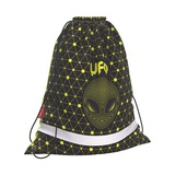 Мешок для обуви 1 отделение 36,5*44 см, ErichKrause® UFO, полиэстер, шнурок, со светоотражающими элементами, ЕК52033