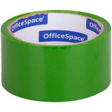 Клейкая лента 48мм*40м, 45мкм, OfficeSpace зеленая,  [212004/440073]