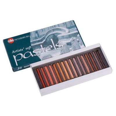 Пастель художественная Olki 16цв. мягкая Графика №17,  [4607044800236]