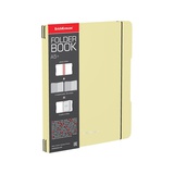 Тетрадь 2х48 л. А5+,  клетка Erich Krause, FolderBook Pastel, съемная пластиковая обложка, двойной блок, желтый, ЕК51399