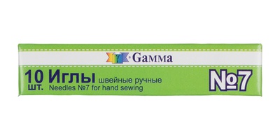 Набор игл для шитья Gamma №7, 10шт., в конверте, NIR-07