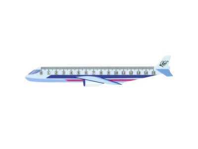 Линейка фигурная 15 см пластиковая Луч. Самолет, 34С 2264-08
