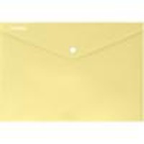 Папка на кнопке А4 180 мкм deVENTE, Pastel, непрозрачная пастельная желтая, индивидуальная маркировка, 3079326