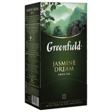 Чай GREENFIELD "Jasmine Dream", зеленый, 25 пакетиков в конвертах по 2г, шк 03738,  [620063]