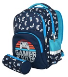 Рюкзак мягкий Schoolformat Gamers, SOFT 2+, 40,5х29х14 см, мягкий каркас, двухсекционный, РЮКМ2П-ГЕР