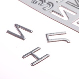 Чипборд‒алфавит на клеевой основе с фольгированием «Блеск серебра» , 14 × 27.5 см [3742275]