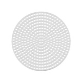Канва (пластиковая) для вышивания крупная Круг (малый) d 7.5 см /10смх26кл. белая KPL-03