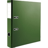 Папка-регистратор 50мм Attomex, PVC c металлической окантовкой нижней кромки, наварной карман с этикеткой, зеленая, 3093706