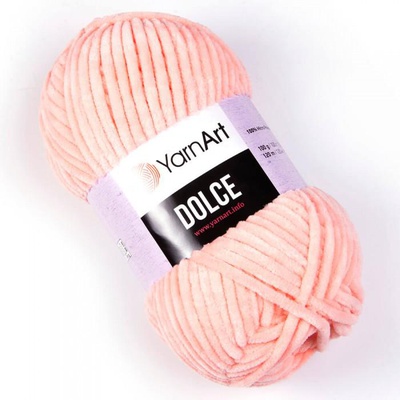 Пряжа YarnArt DOLCE 100г/120м (100% микрополиэстер),  нежно-розовый [764]