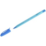 Ручка шариковая 1мм голубая Paper Mate "InkJoy 100", трехгранная, корпус тонированный голубой [085886]