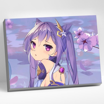 Картина по номерам (на холсте) 30х40см Геншин. Кэ Цин, CHR0196 (сложность **)