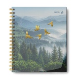 Тетрадь A5 96 л. клетка на гребне Светоч "Лесная тишина", пластиковая обложка, тиснение золотом, ТЕТ96-003_01537