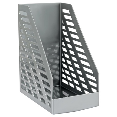 Стойка-угол для бумаг пластик 160 х 250 х 300мм, СТАММ "XXL", серый  ЛТВ-30552 