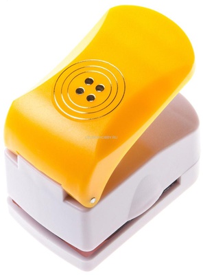 Дырокол фигурный с тиснением Пуговка Mr.Painter,  [СРВ/Е-25 07]