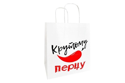 Пакет подарочный крафт 24*14*28см «Крутому перцу», 709627