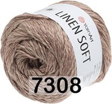 Пряжа Yarnart Linen soft 100г/272м (30% лен, 36% вискоза, 34% хлопок), 7308