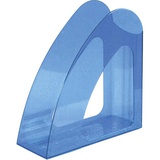 Стойка-угол для бумаг пластик А4, 9x24x24см deVENTE Air Fluo, полупрозрачный синий неон, 3043507