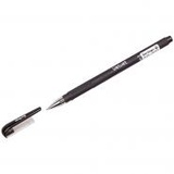 Ручка гелевая 0,5мм черная Berlingo Velvet, прорезиненый корпус,  [243042]