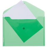 Папка на кнопке А4 полупрозрачная зеленая, 180 мкм, deVENTE, 3071408